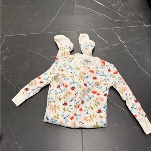 Lovevery x Old Navy White Floral & Bug Print Footed One-Piece